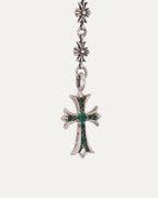 Emerald Tiny E Choke Chain Necklace