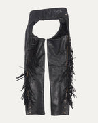 Roller Belt Leather Fringe Chaps
