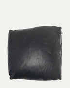 Cross Patch Leather Pillow