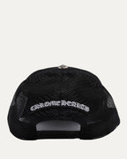 Camouflage Cemetery Cross Patch Trucker Hat