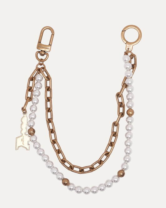 Pearl Chain Bag Charm