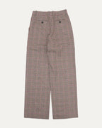 Wool Plaid Trousers