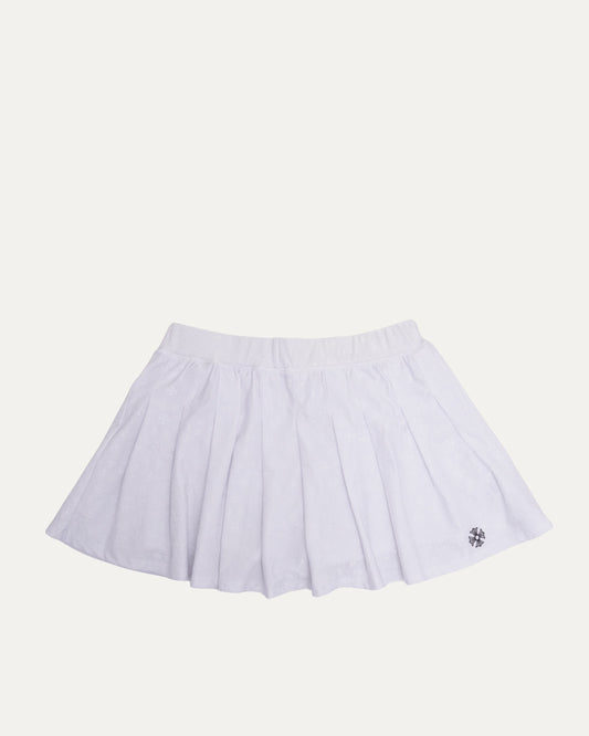 Horseshoe Logo Pleated Tennis Skirt