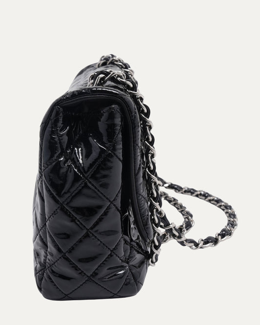 Patent Leather Jumbo Classic Double Flap Bag