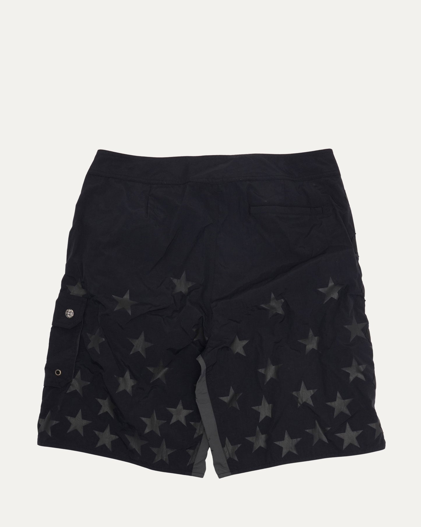 Plus Cross Patch Star Print Board Shorts