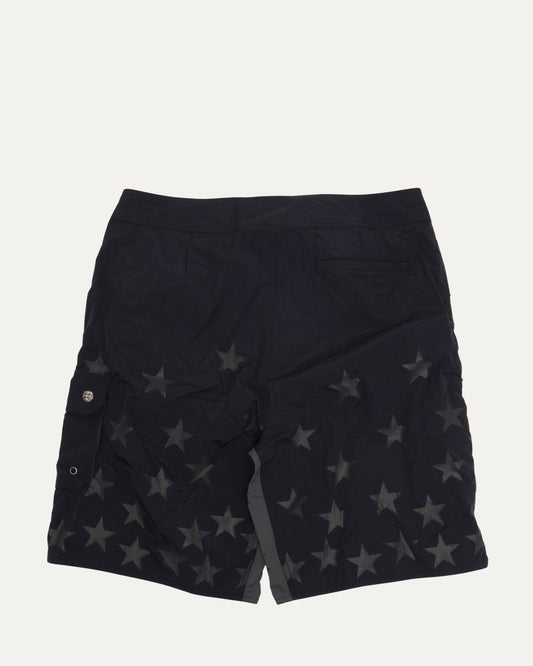 Plus Cross Patch Star Print Board Shorts