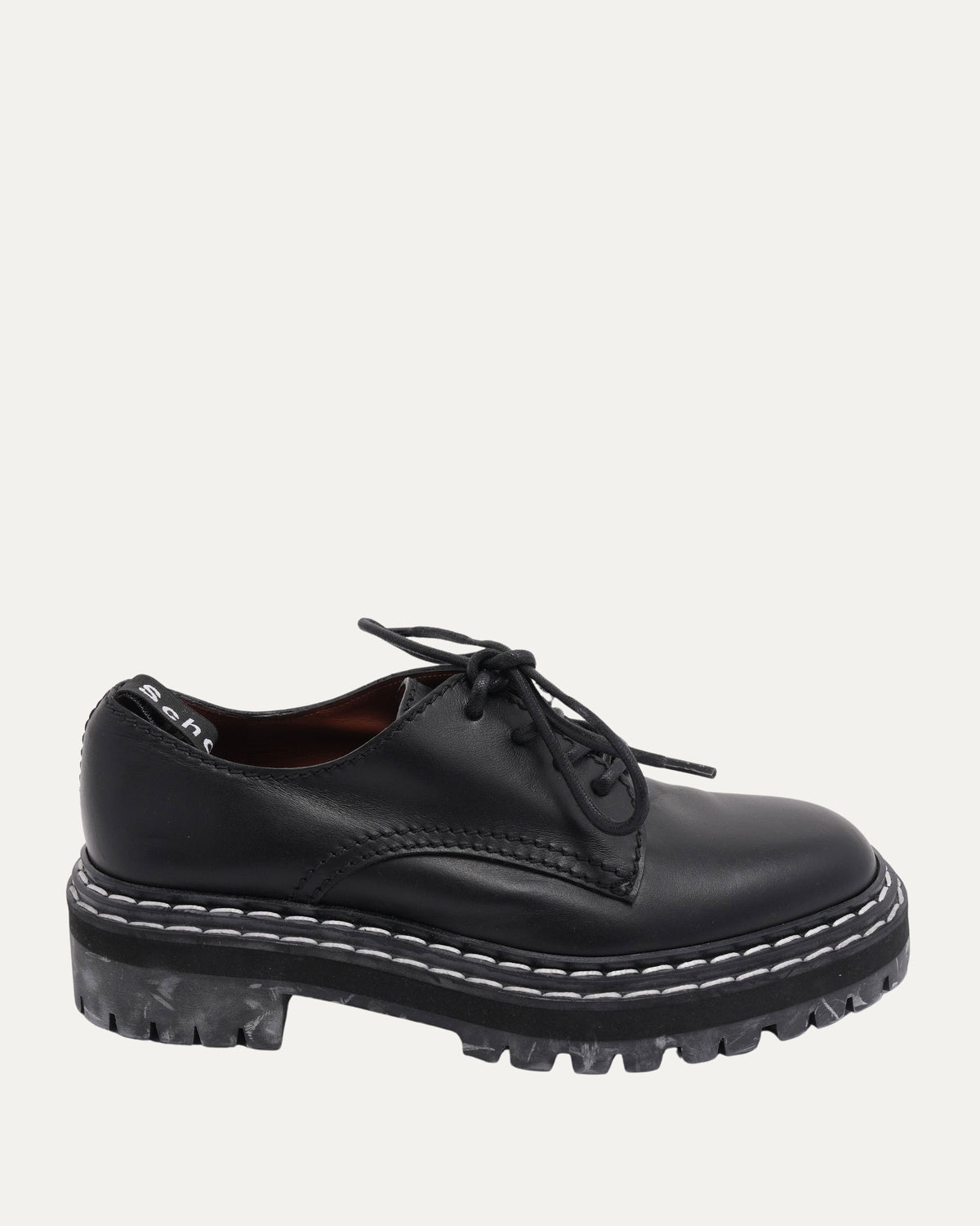 Contrast Stitch Lug Sole Oxfords