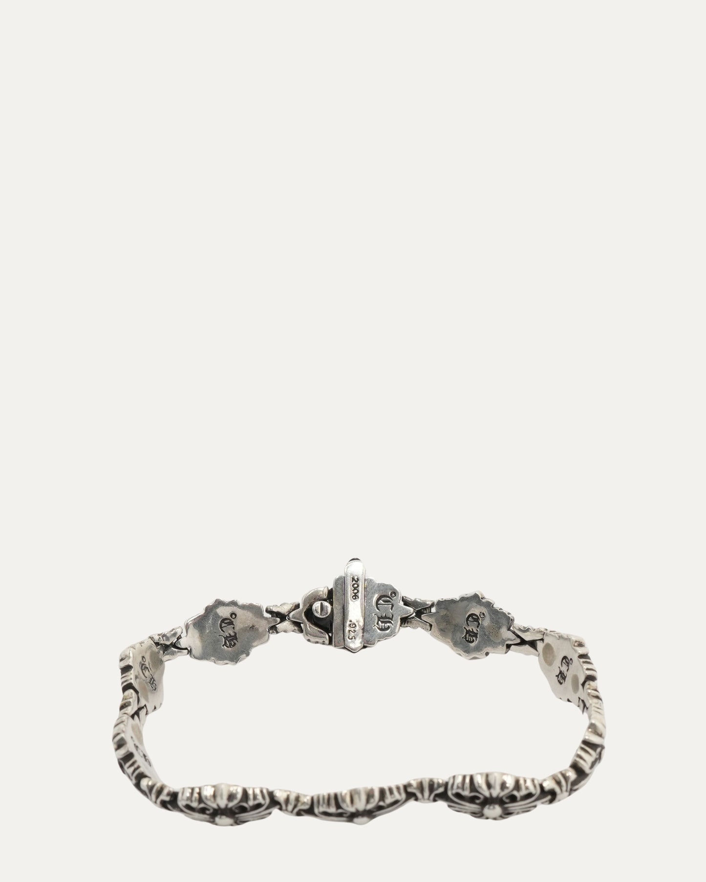 Floral Cross Link Bracelet