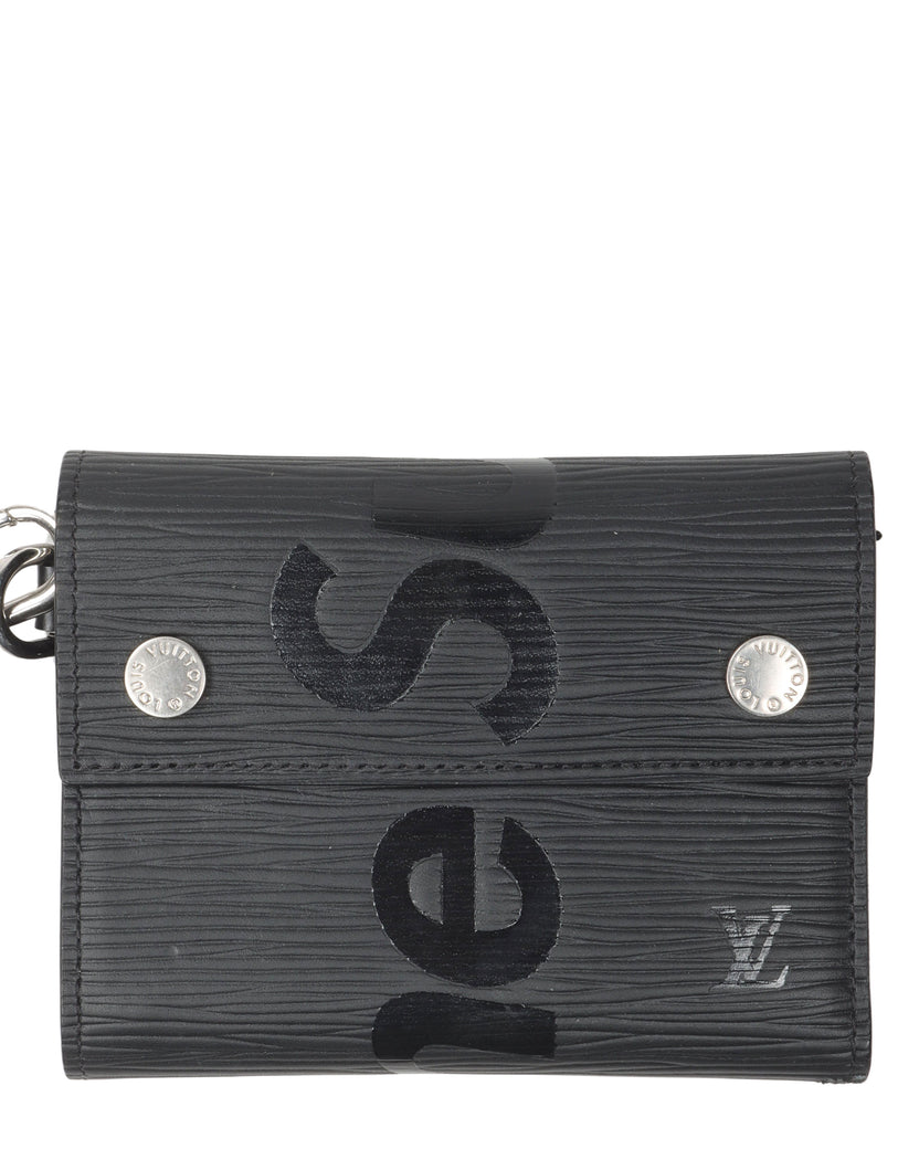 Louis Vuitton x Supreme Chain Wallet EPI Black
