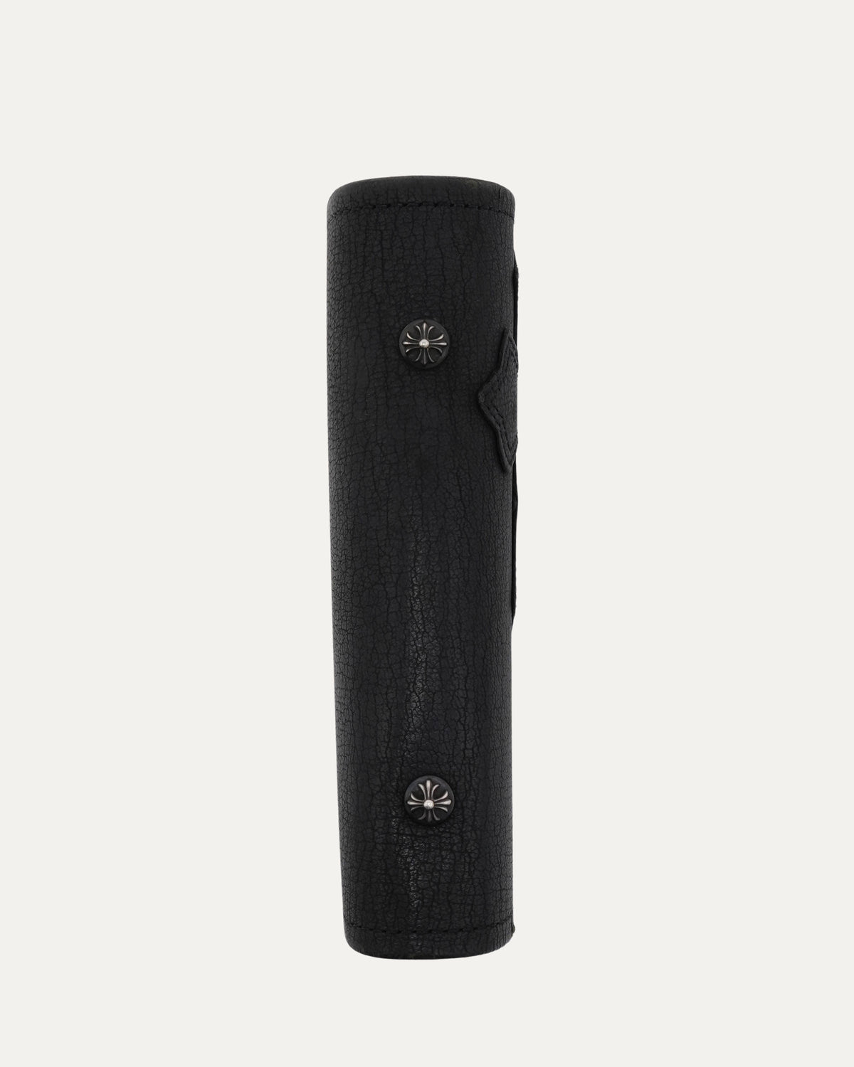 Cross Patch Leather Binder