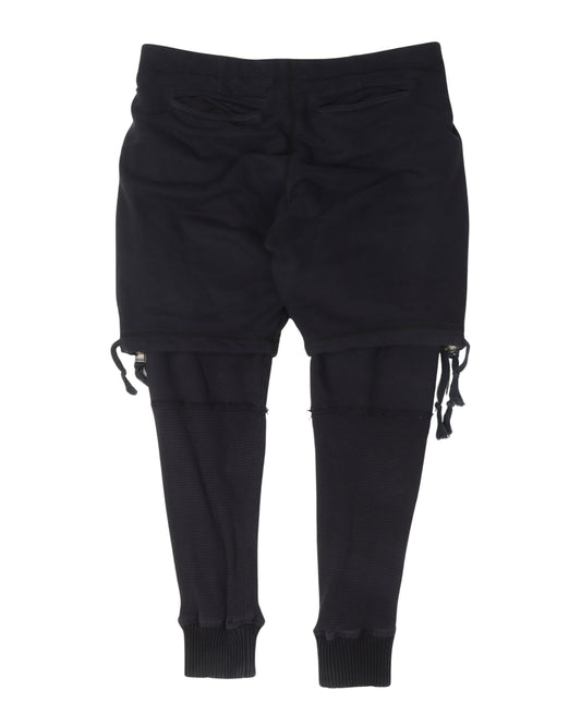 Fleece Zip Short Lounge Pants