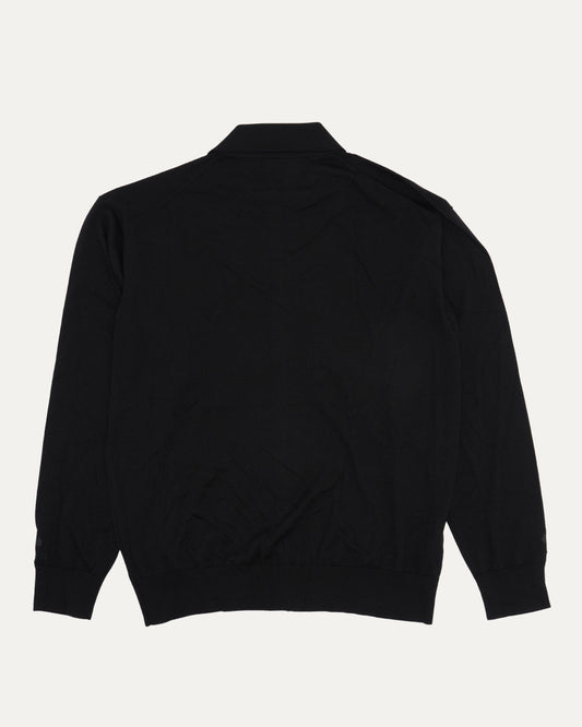 Silk Cashmere Blend Cross Patch Switchblade Cardigan Sweater