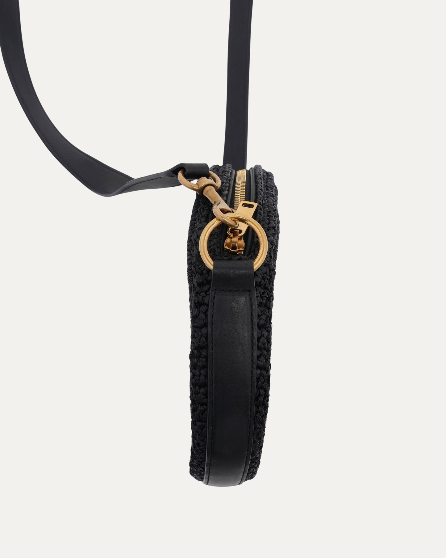 Raffia Round Shoulder Bag