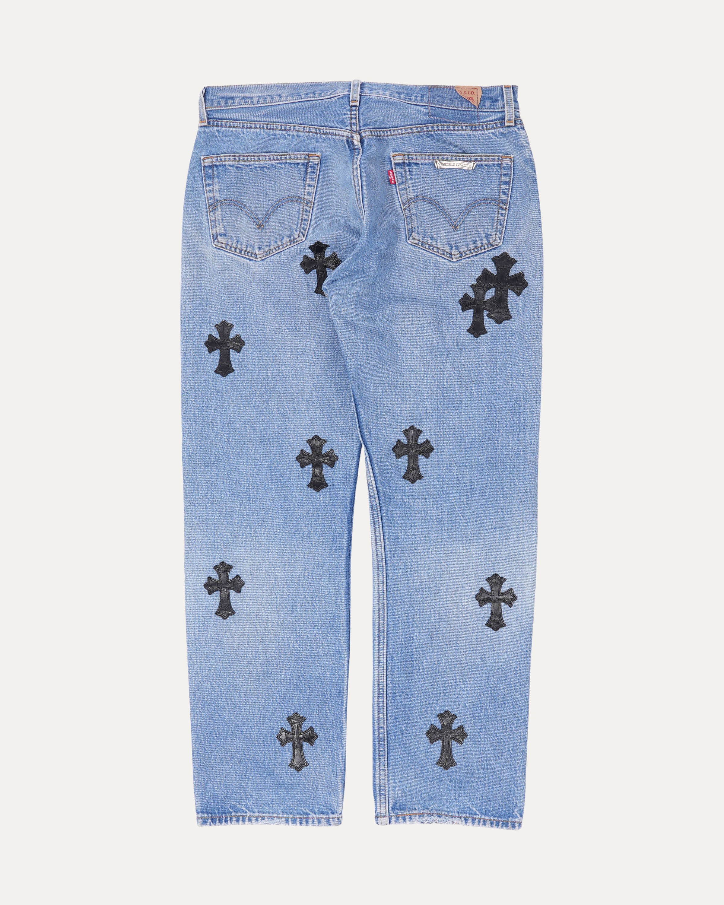 Levi's Alligator Leather Cross Patch Jeans