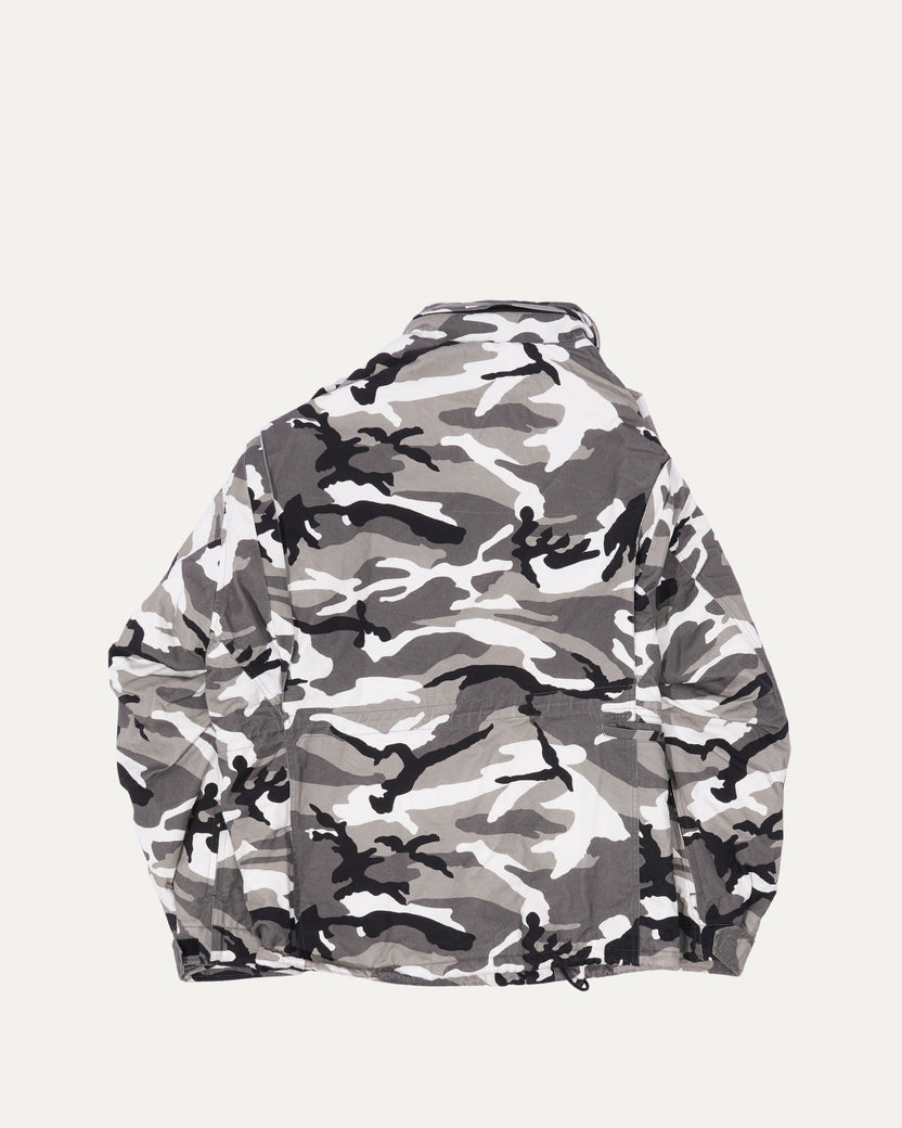 Off-Shoulder Camouflage Military Jacket