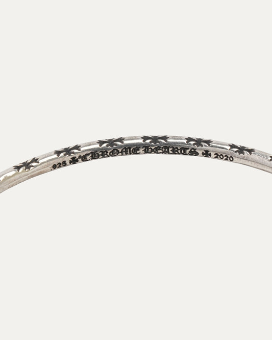 Cross Engraved Hoop Earrings