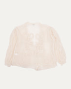 Mohair Blend Anagram Cardigan