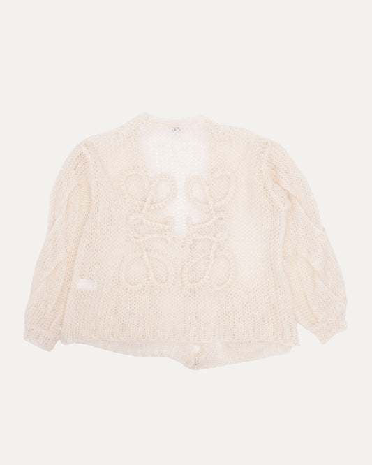 Mohair Blend Anagram Cardigan