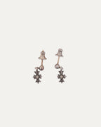 Diamond Dangling Tiny E Earrings