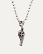 Plus Cross Whistle Pendant w/ Ball Chain Necklace