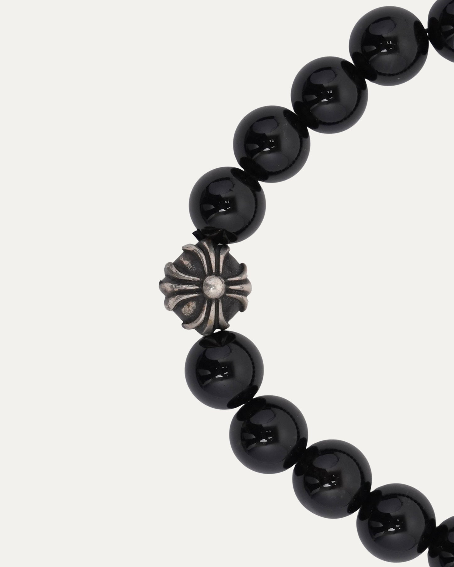 8mm Onyx Plus Ball Bead Bracelet