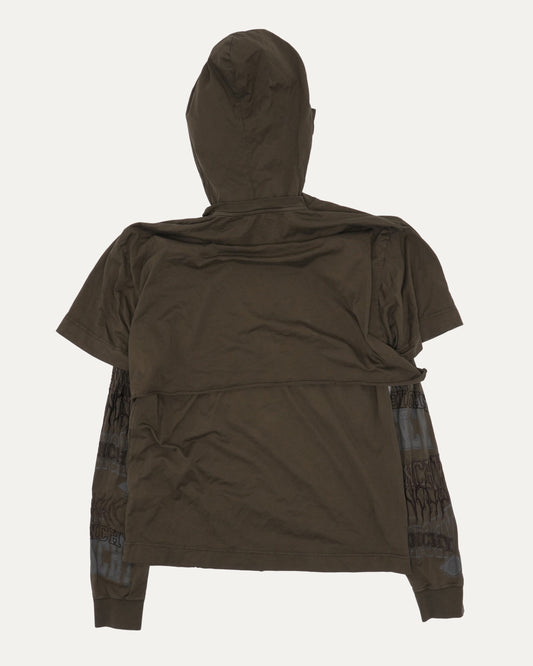 Embroidered Layered Balaclava T-Shirt