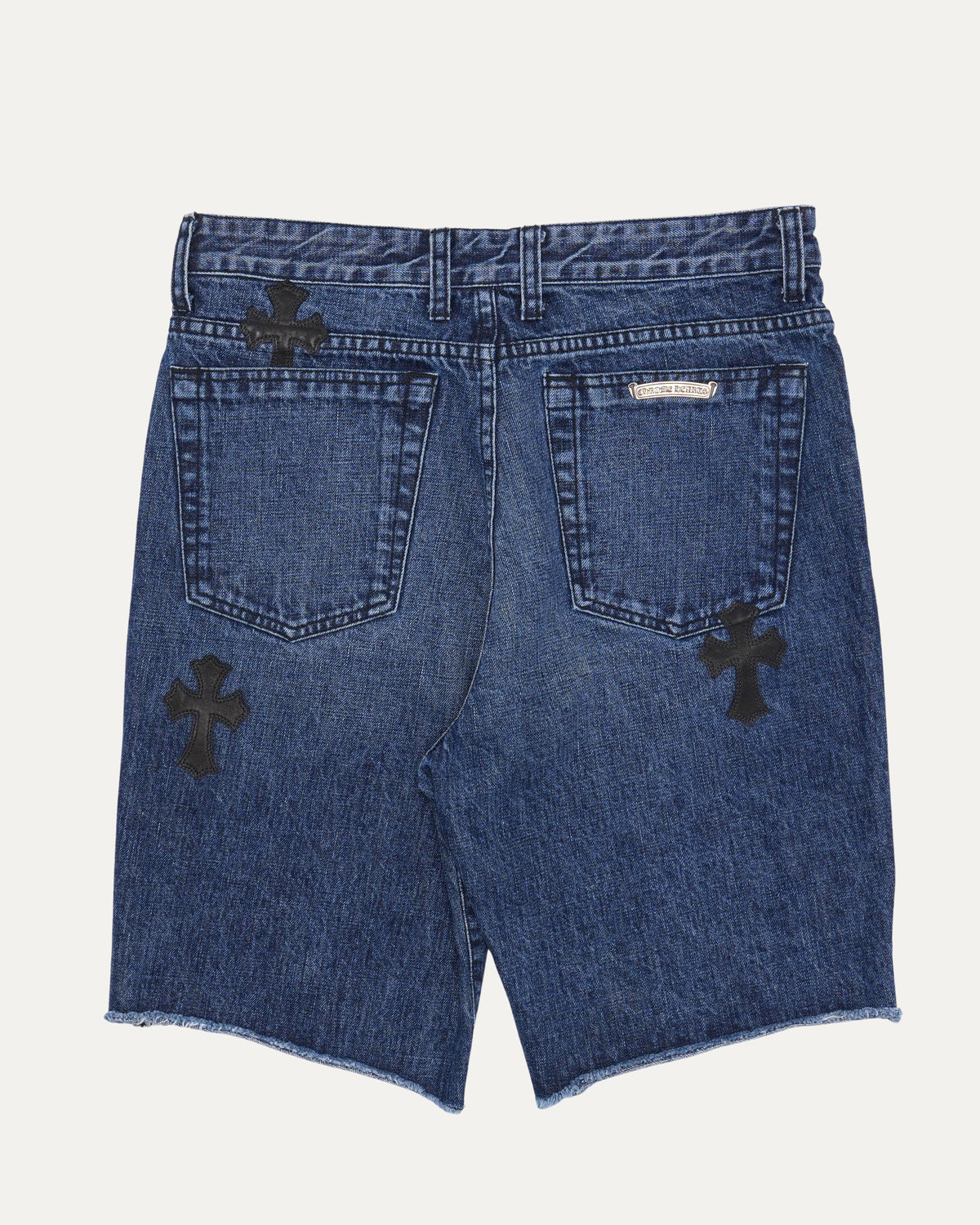Turbo Diesel Cross Patch Jean Shorts