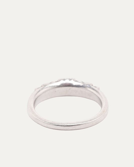 Diamond Mini Floral Cross Ring