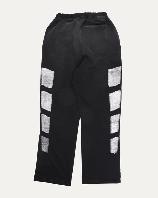 Silver Panel Flared Sweatpants