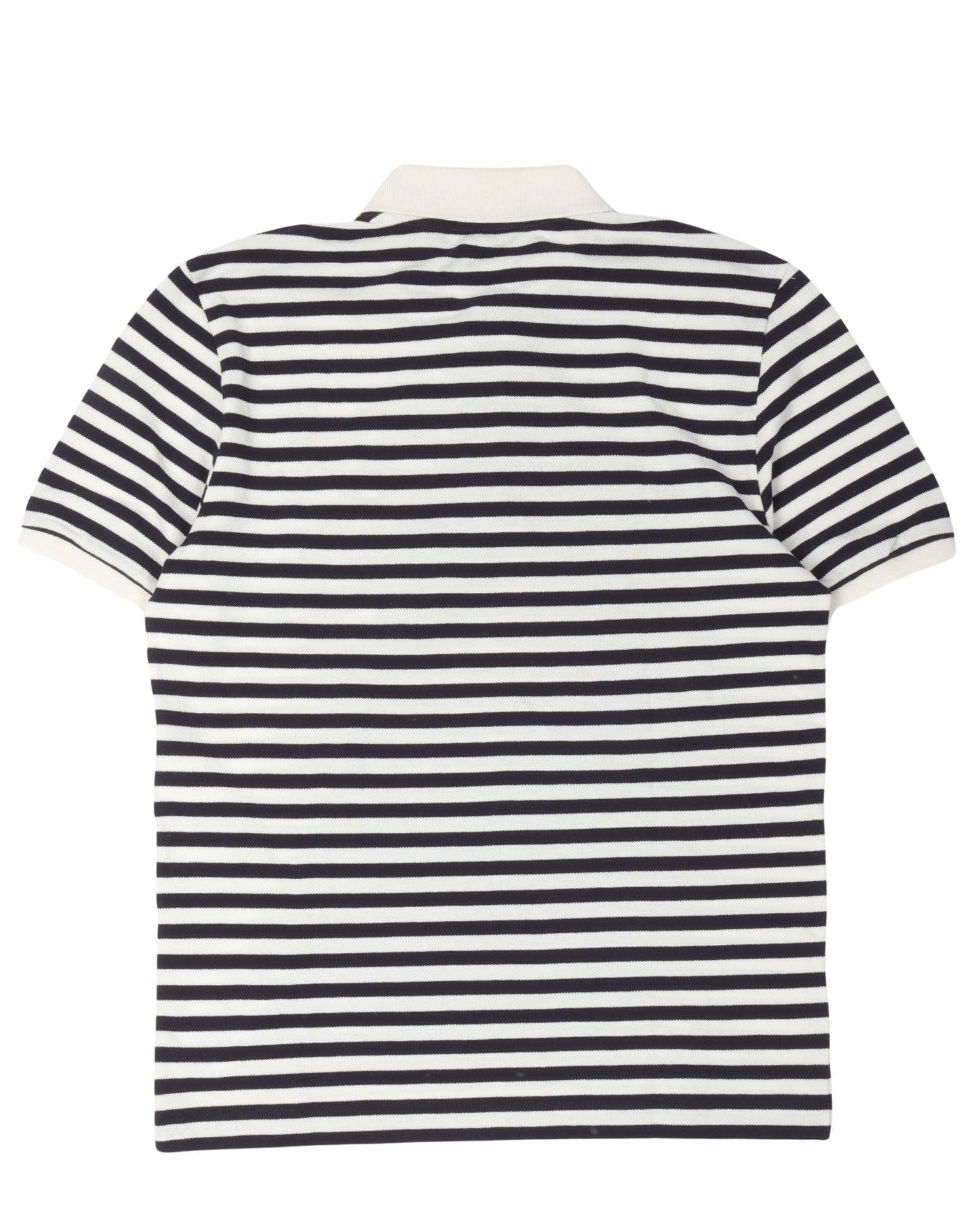 Embroidered Striped Polo Shirt