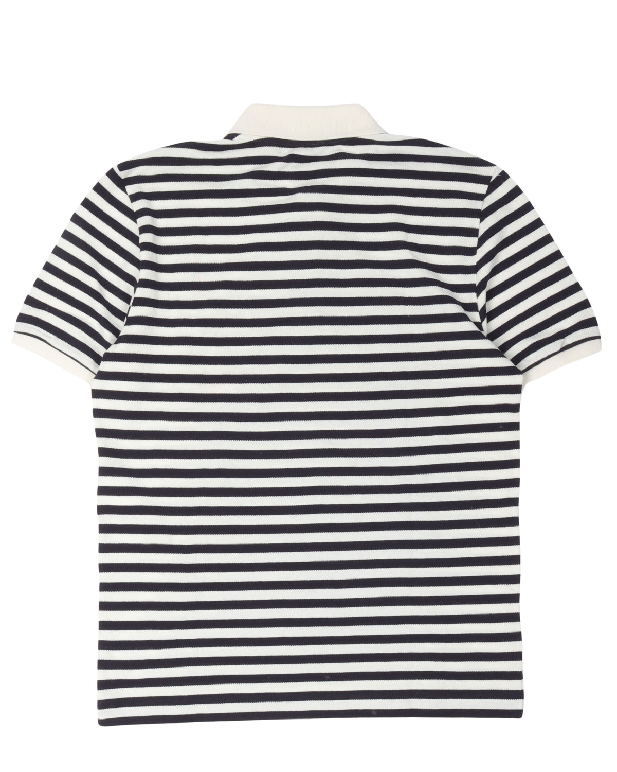Embroidered Striped Polo Shirt
