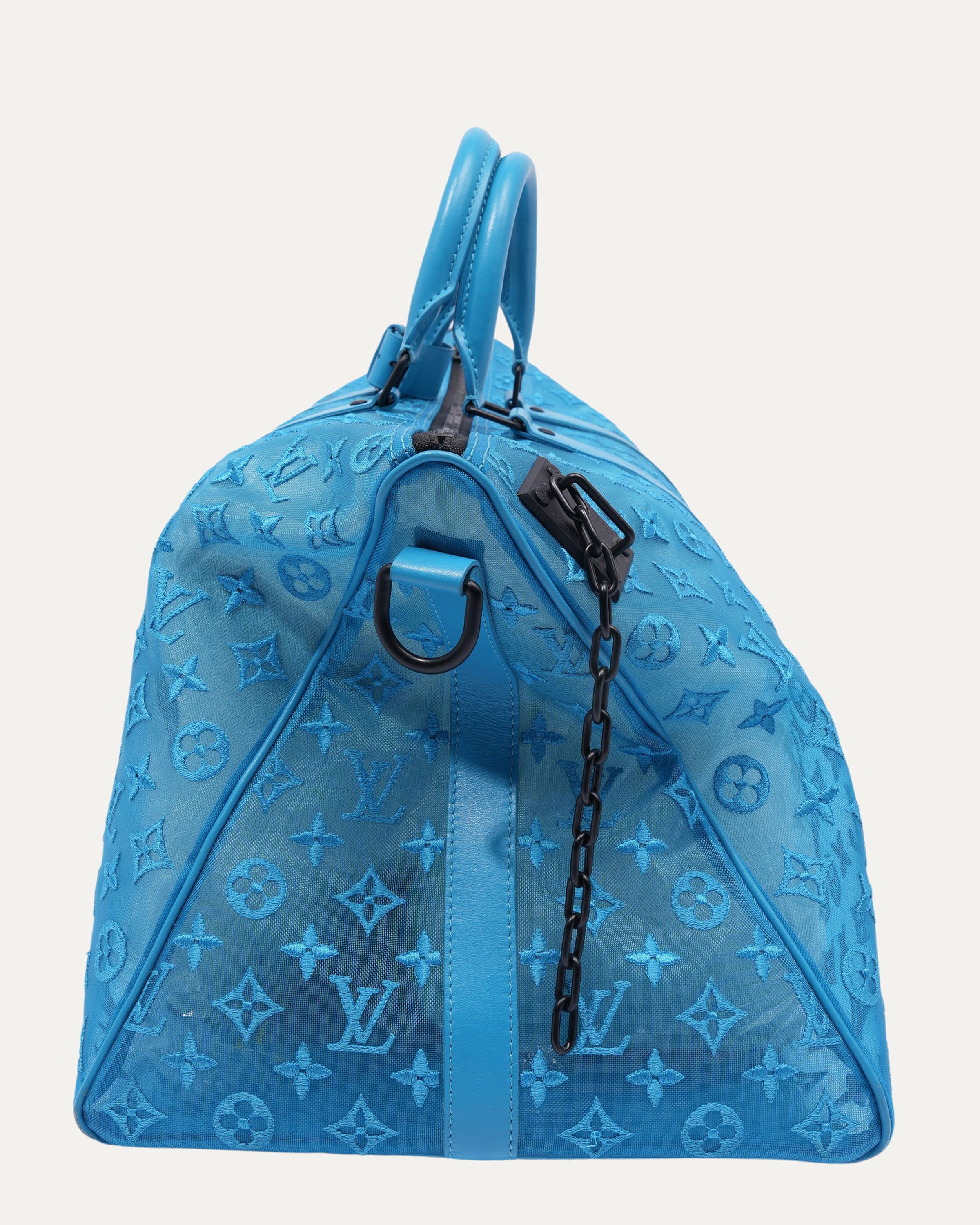 Monogram Mesh Keepall Triangle Bandoulière 50