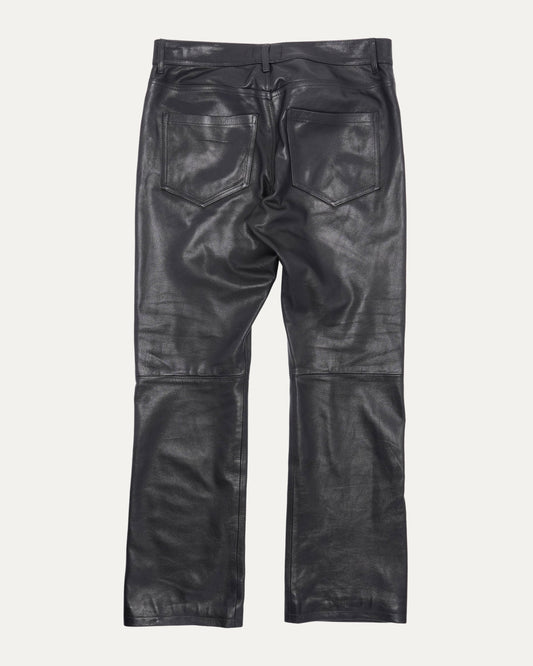 AW23 Leather Flared Pants