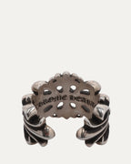 Double Floral Cross Ring