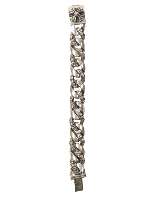 Fancy Link Plus Cross Bracelet