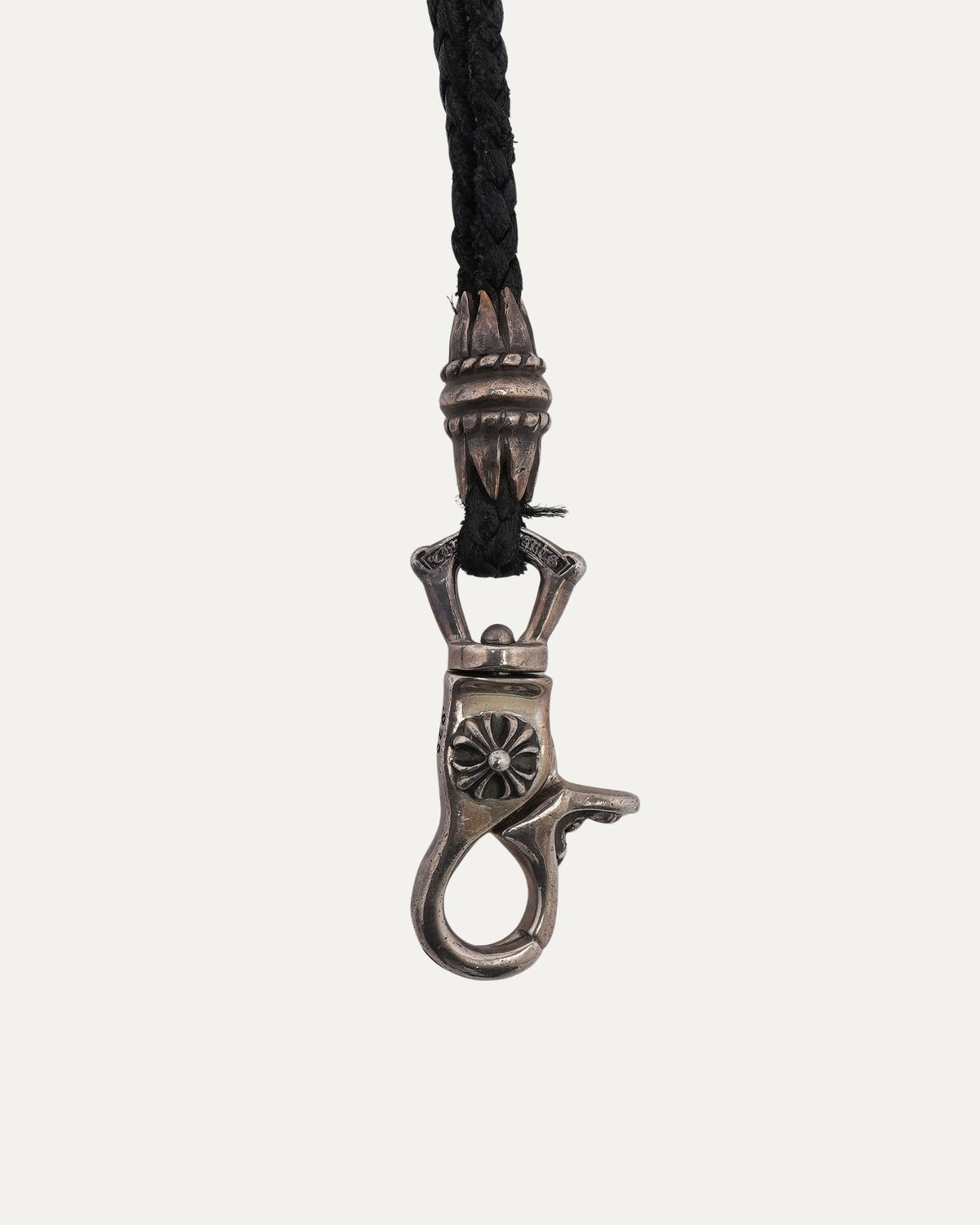 Braided Leather Lanyard