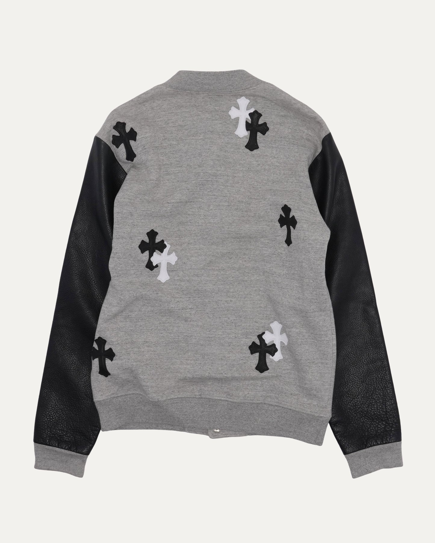 Leather Detail Varsity Jacket