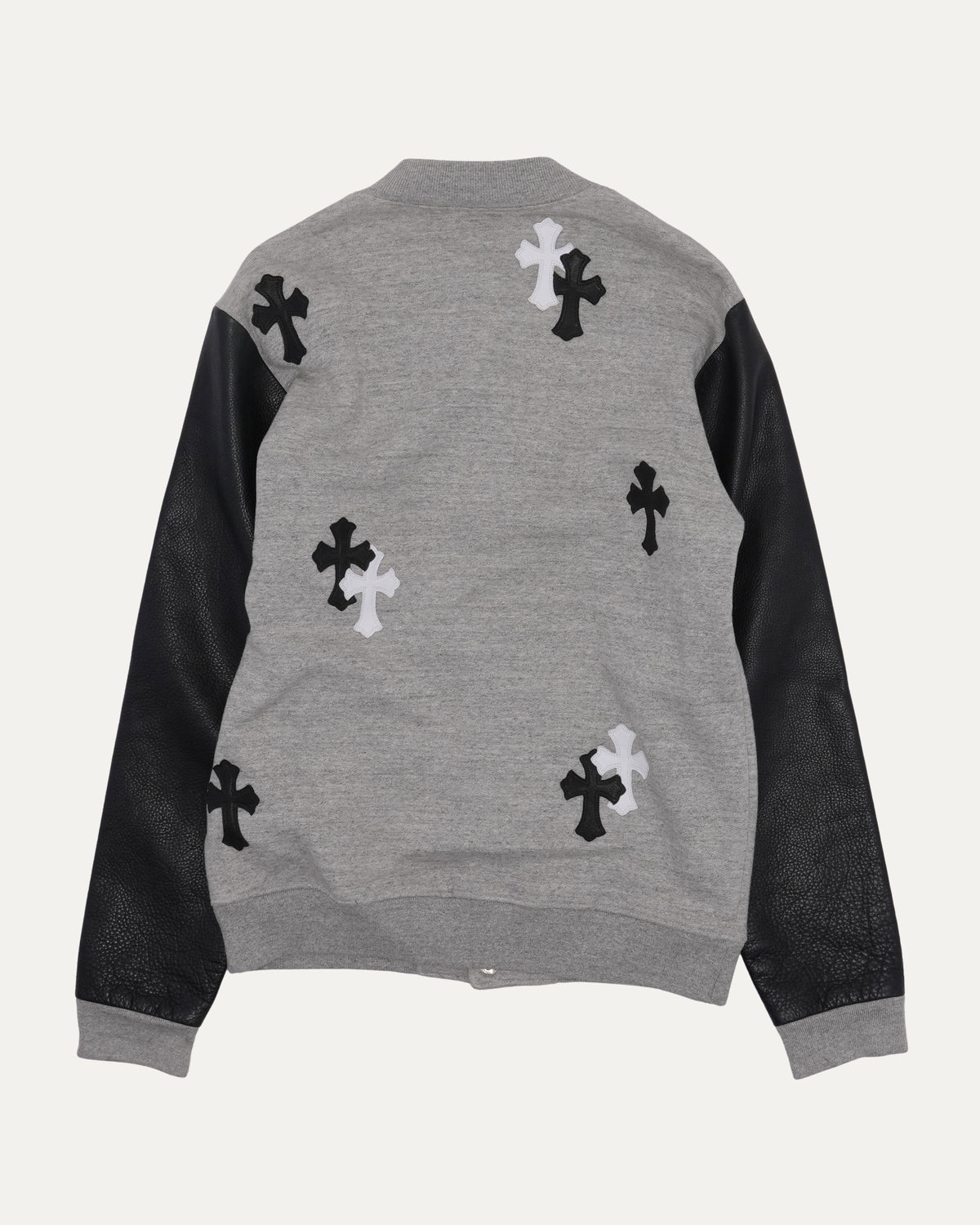Leather Detail Varsity Jacket