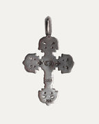 Ruby Filigree Cross Pendant