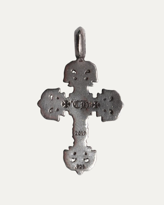 Ruby Filigree Cross Pendant