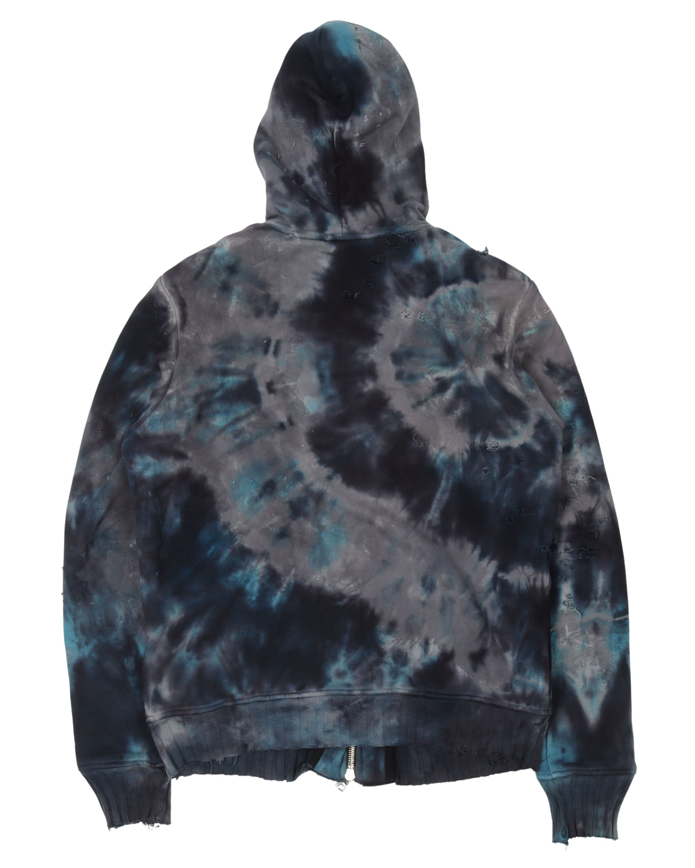 Tie Dye Zip Up Sweatshirt