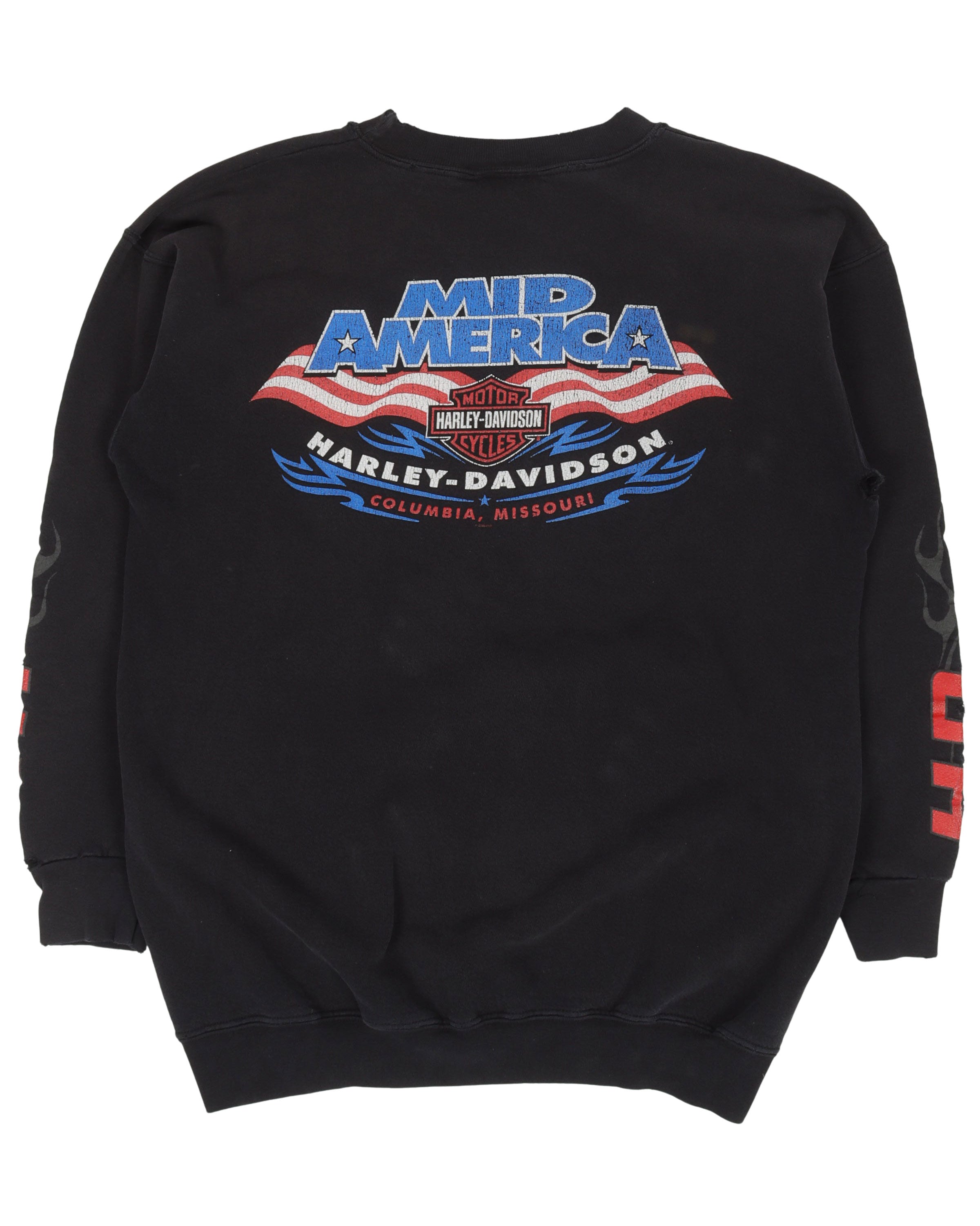 Harley Davidson Flames Sweatshirt