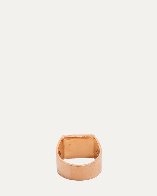 Gold & Emerald Cigar Band Ring