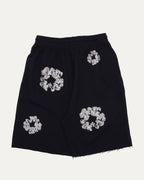 Swarovski Embellished Cotton Wreath Sweat Shorts