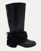 Leather and Shearling Boots