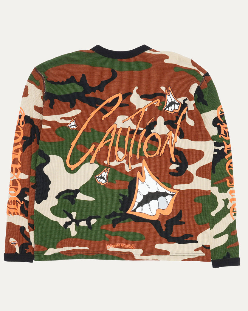 Matty Boy Caution Camouflage Thermal Shirt