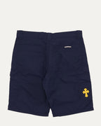 Nylon and Leather Double Knee Shorts