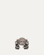 Double Floral Open Ring