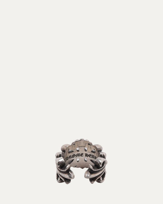 Double Floral Open Ring