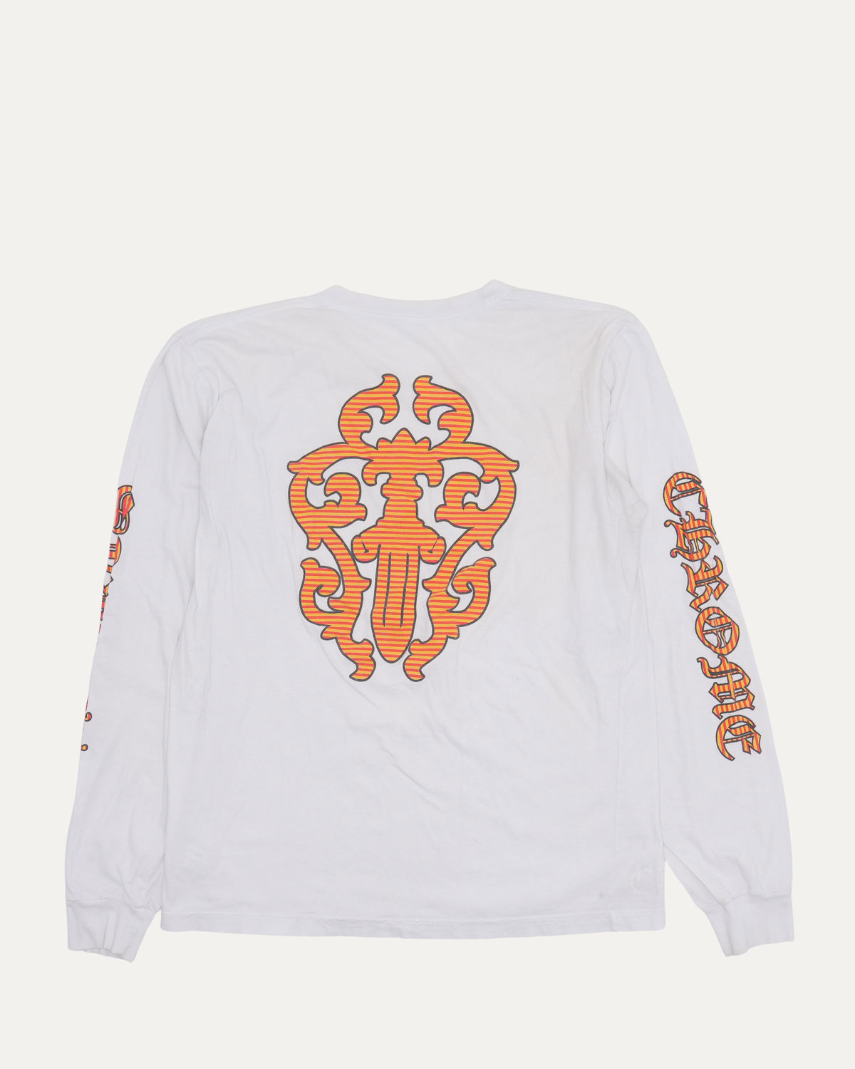 Striped Dagger Logo Long Sleeve T-Shirt